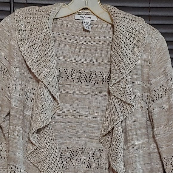 Style & company womans sweater open cardigan size small - Picture 6 of 13